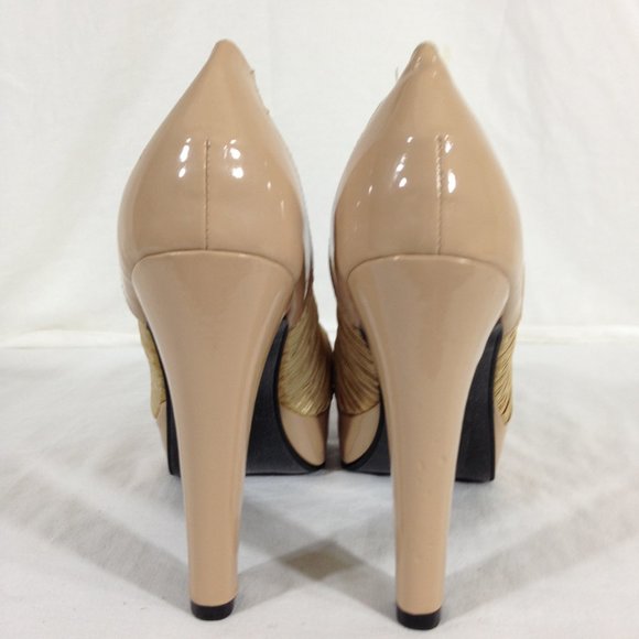 Soul Of Shoes-Final Price- Pump Stiletto Platform Beige Sz 10 - Picture 6 of 11